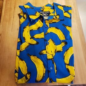 Banana patterned button up